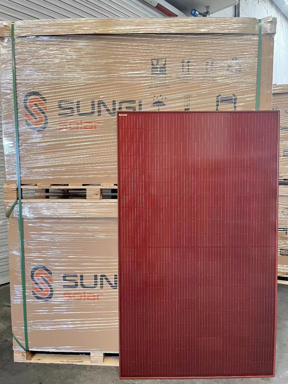 400W Red color solar panels